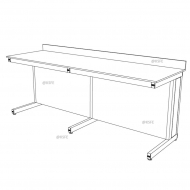 Island Work Bench, C Frame