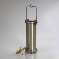 1L LIQUID SAMPLER WITH BOTTOM INLET, STAINLESS STEEL