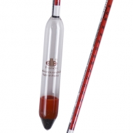 Alcoholmeter / Alcohol Hydrometer 0-100%: 1% vol/G.Lussac/Tralles/10-44°Cartier