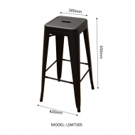 METAL STUDENT HIGH STOOL/LAB CHAIR