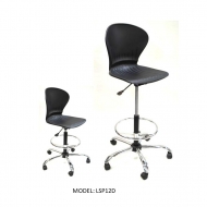 STUDENT STOOL - PP (HIGH CHAIR) METAL BASE