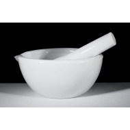 Mortar and Pestle with Spout, Porcelain