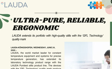 LAUDA ULTRA-PURE, RELIABLE, ERGONOMIC