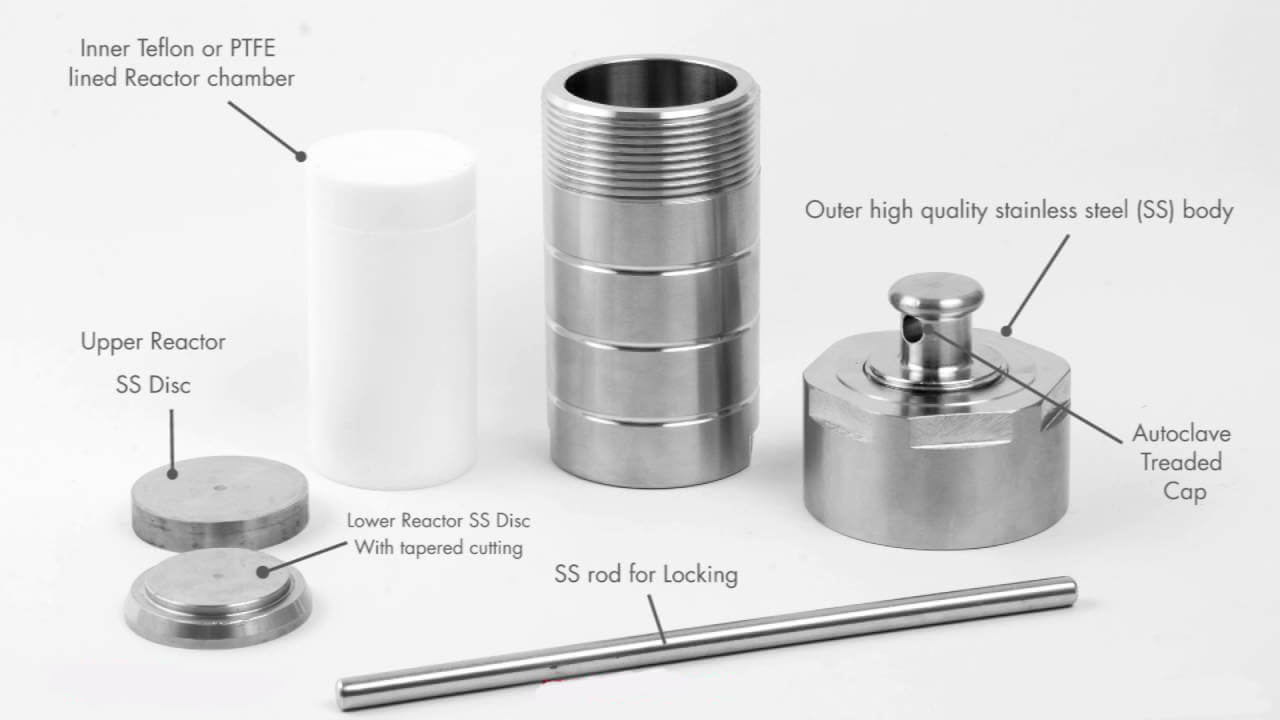 HYDROTHERMAL REACTOR WITH PTFE LINER