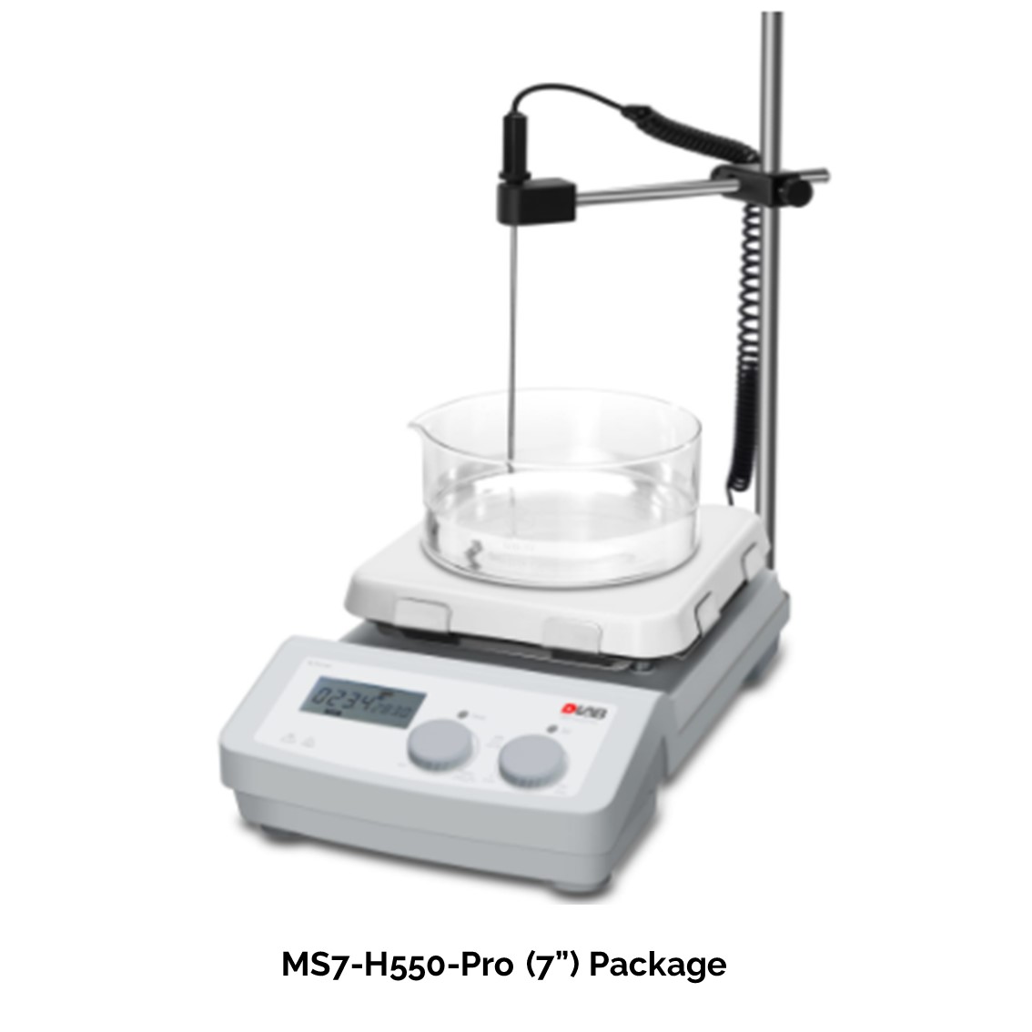 DLAB MS7-H550-Pro 7" LCD Digital Magnetic Hotplate Stirrer