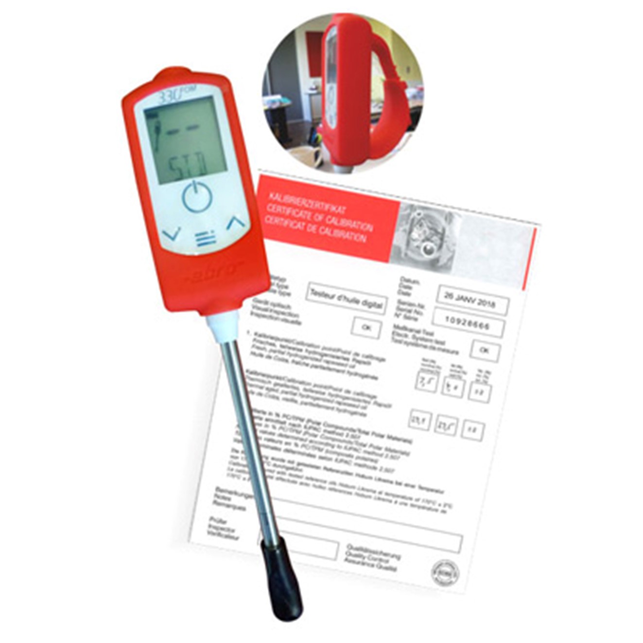 Digital Food Oil tester (WITH CALIBRATION CERT)