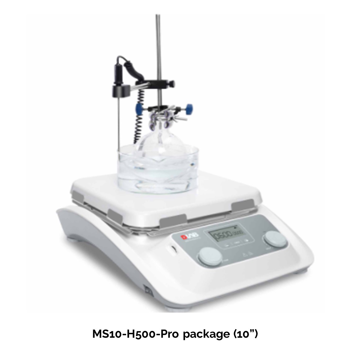DLAB MS10-H500-Pro 10" LCD Digital Magnetic Hotplate Stirrer