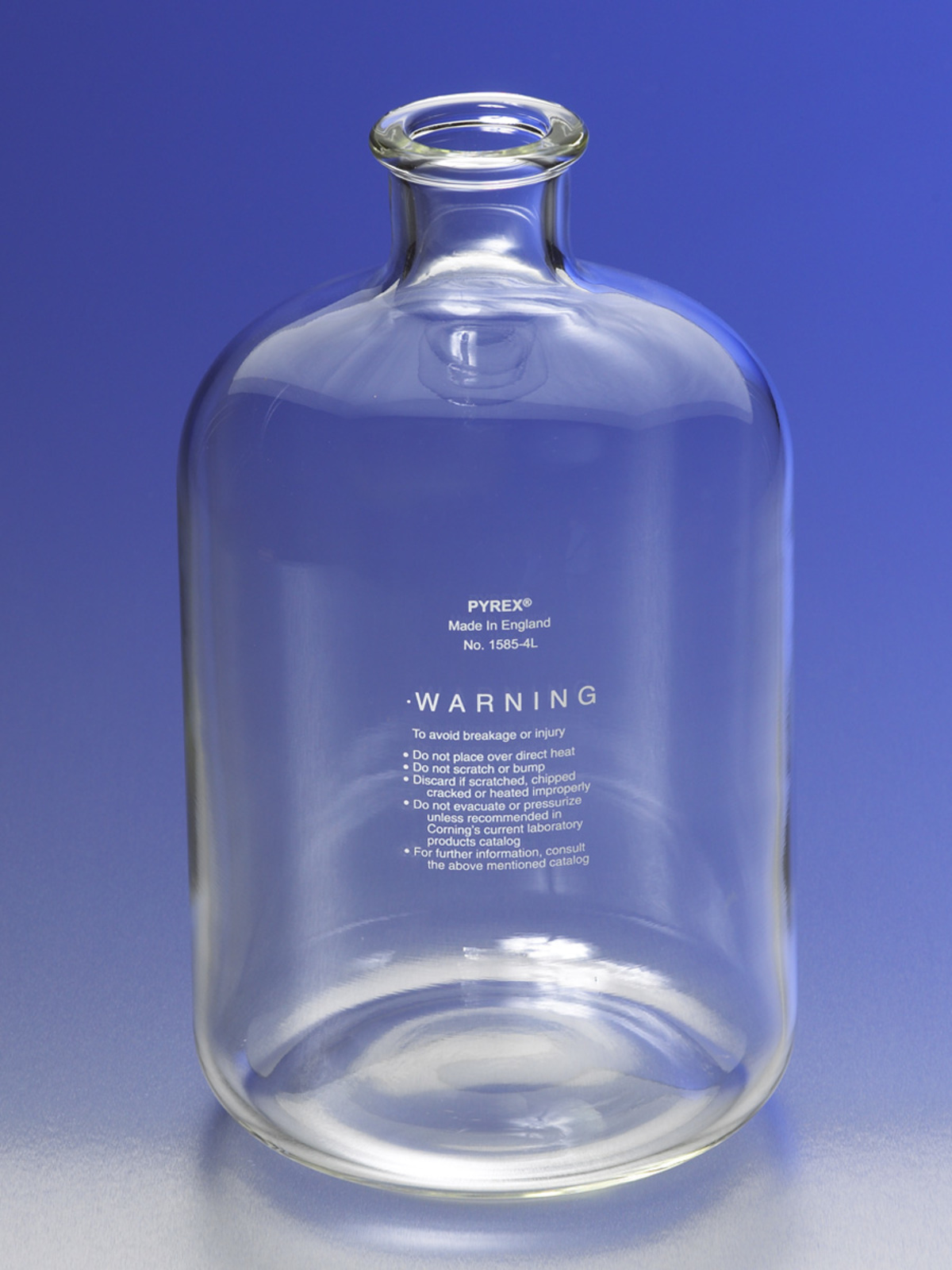 PYREX® Serum Bottles with Tooled Neck, 4L & 9L