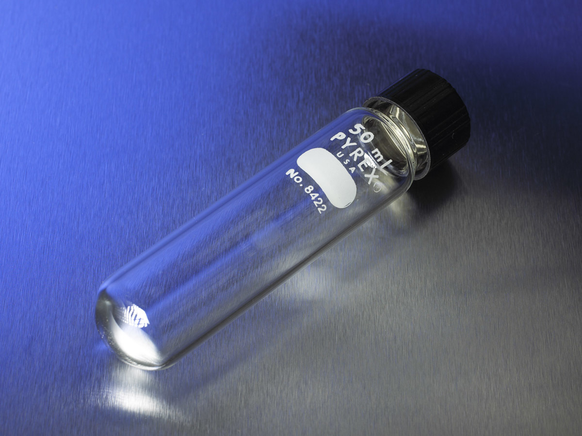 PYREX Tube, Centrifuge, Heavy Duty, Round Bottom, Screw Cap