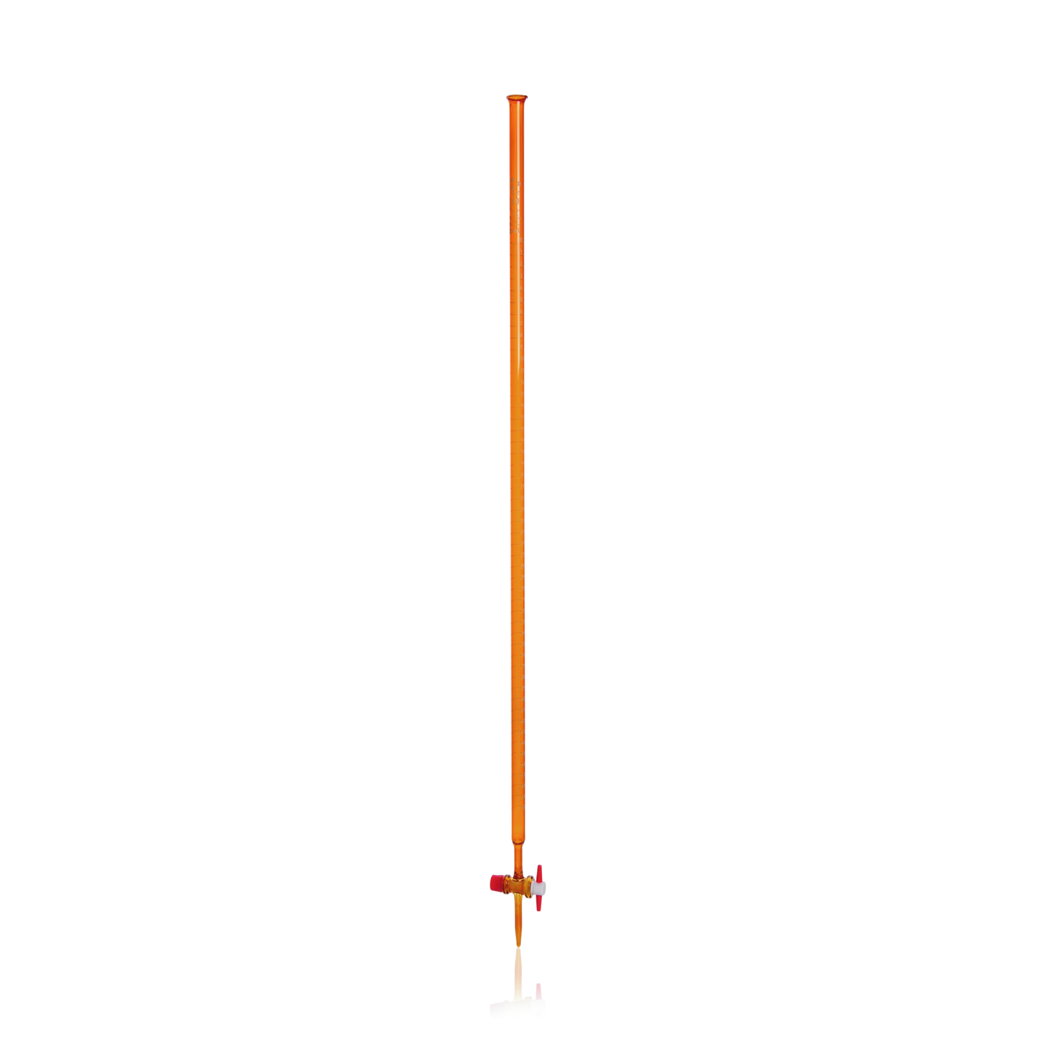 DURAN® Burette, Amber, Class AS, with PTFE key and straight standard ground joint