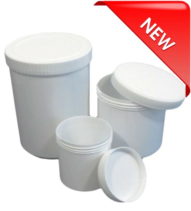 HDPE CONTAINER, WIDE NECK, WITH SCREW CAP & INSERT