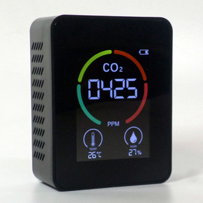 CO2 air detector with NDIR sensor