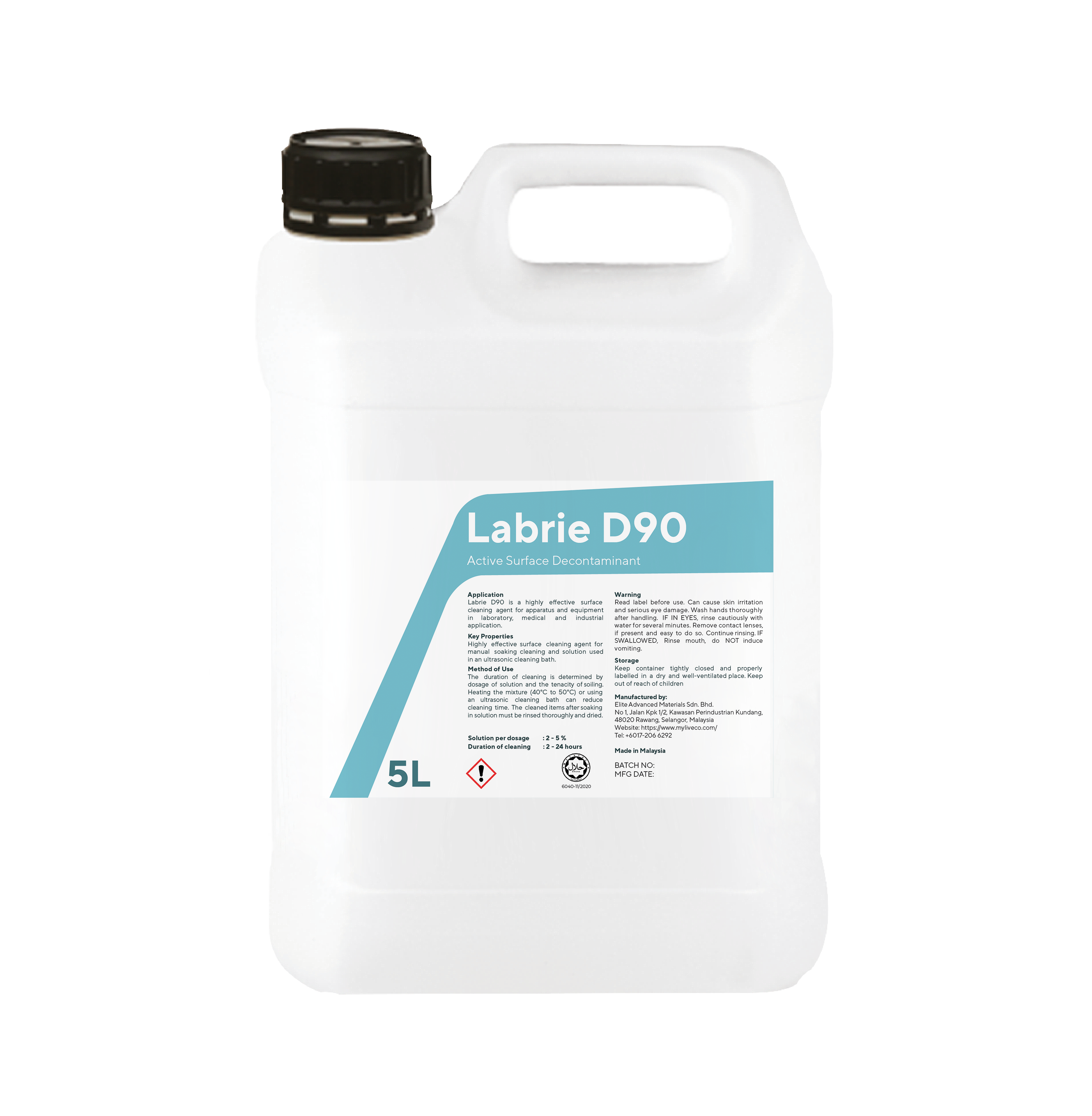 LABRIE D90 (Active Surface Decontaminant/Detergent)