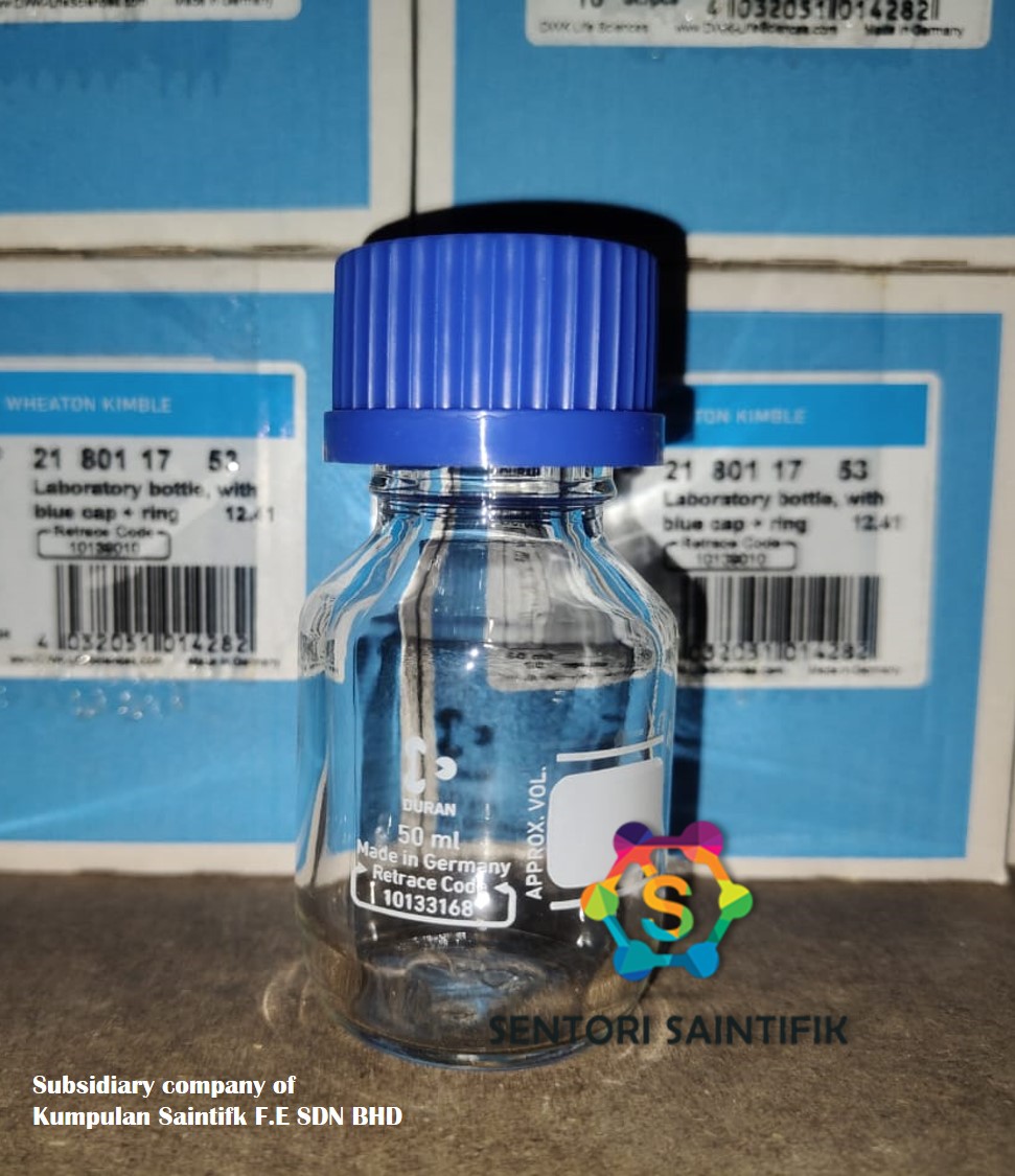 DURAN Laboratory Bottle, Clear with Original Cap