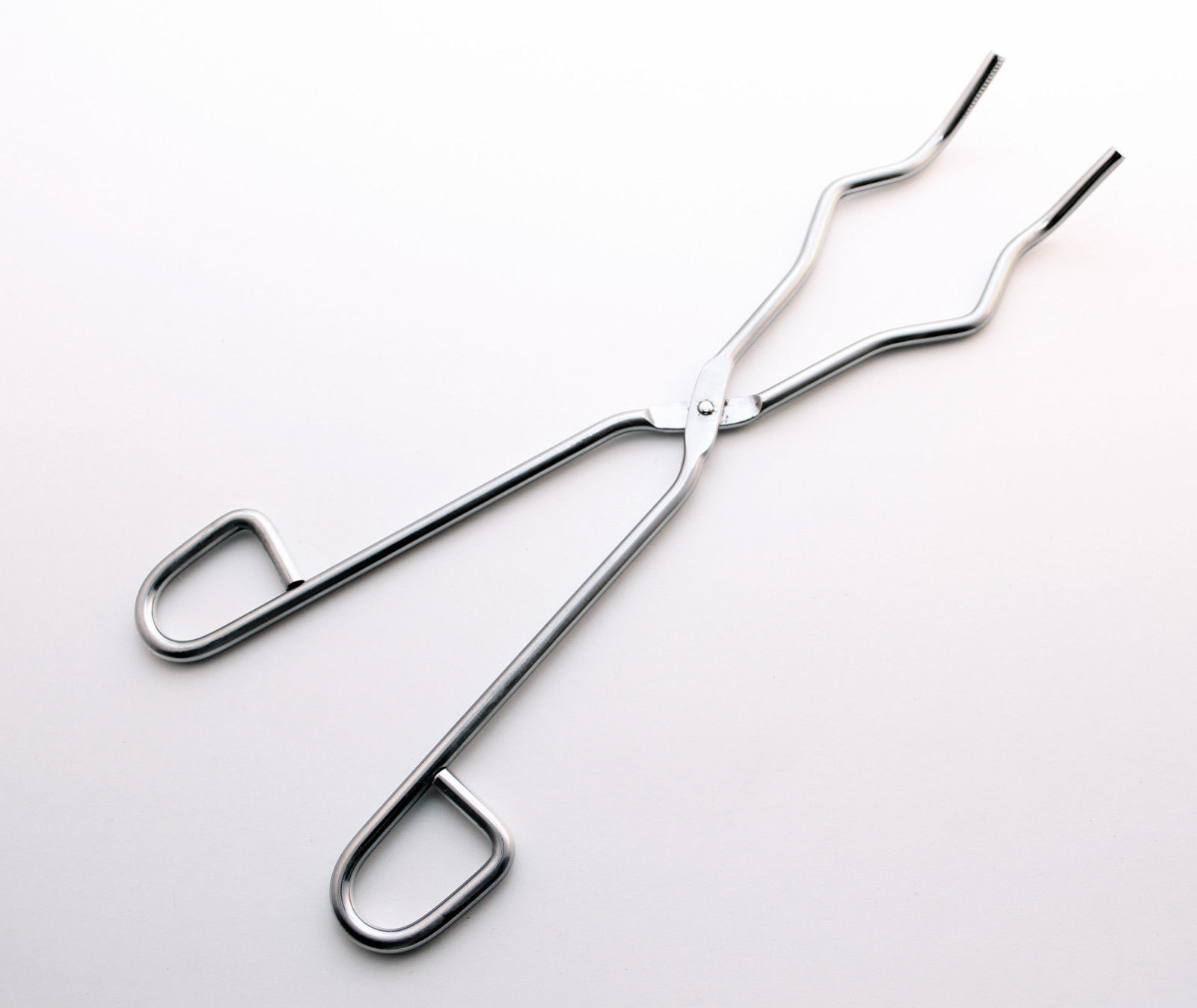 Crucible Tongs with Bow, Curved End