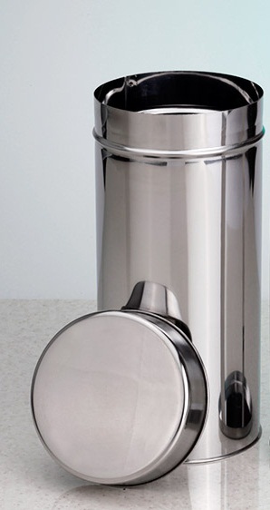Canister For Petri Dishes, Stainless Steel