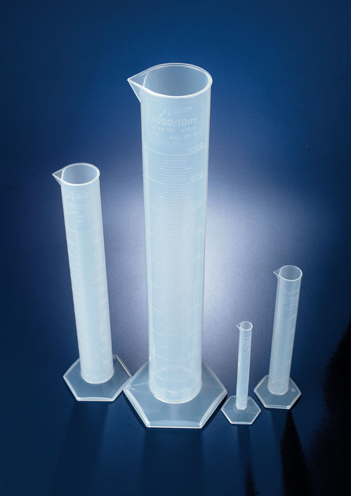 AZLON Measuring Cylinders, Class B, Polypropylene