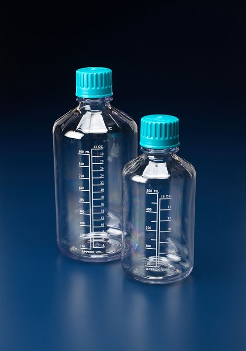 AZLON® Bottles, Boston, Round, Polycarbonate