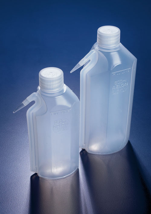 AZLON® Wash Bottles with Integral Spout
