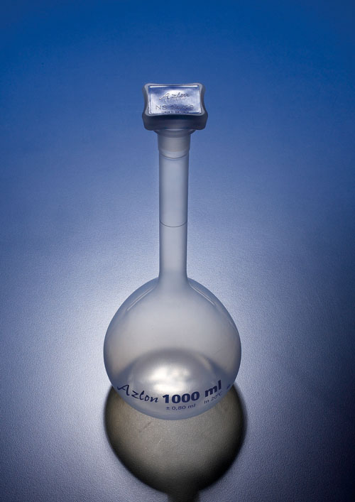 Azlon Volumetric Flasks, Class B, Polypropylene