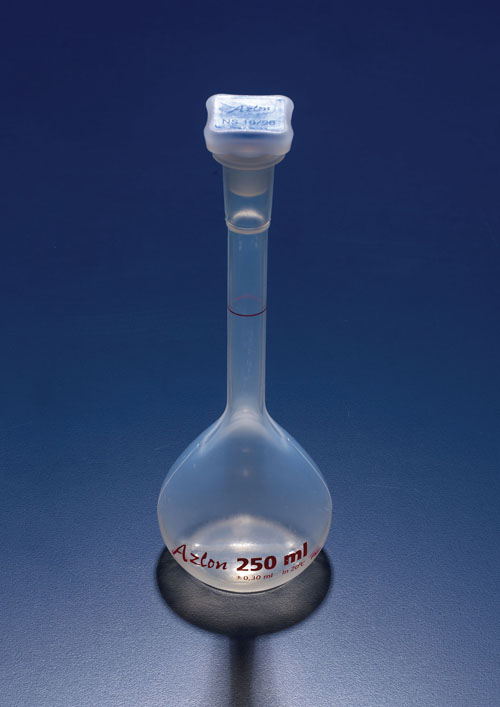 Azlon Volumetric Flasks, Class B, PMP (TPX)