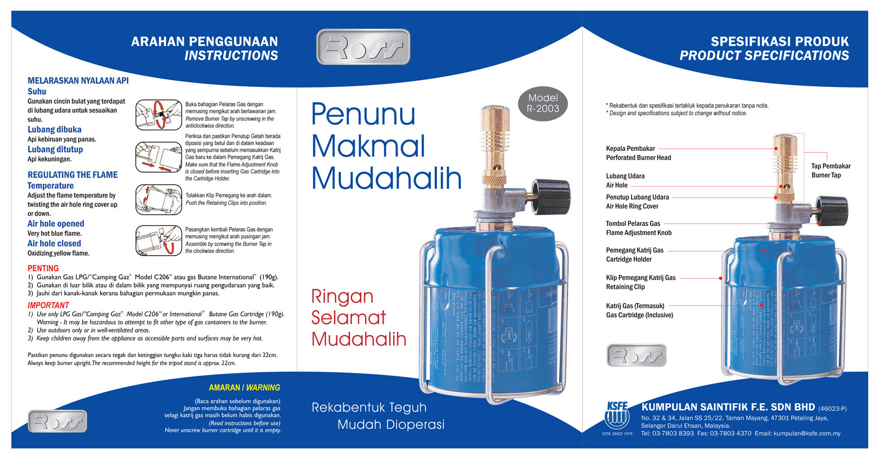 Portable Bunsen Burner