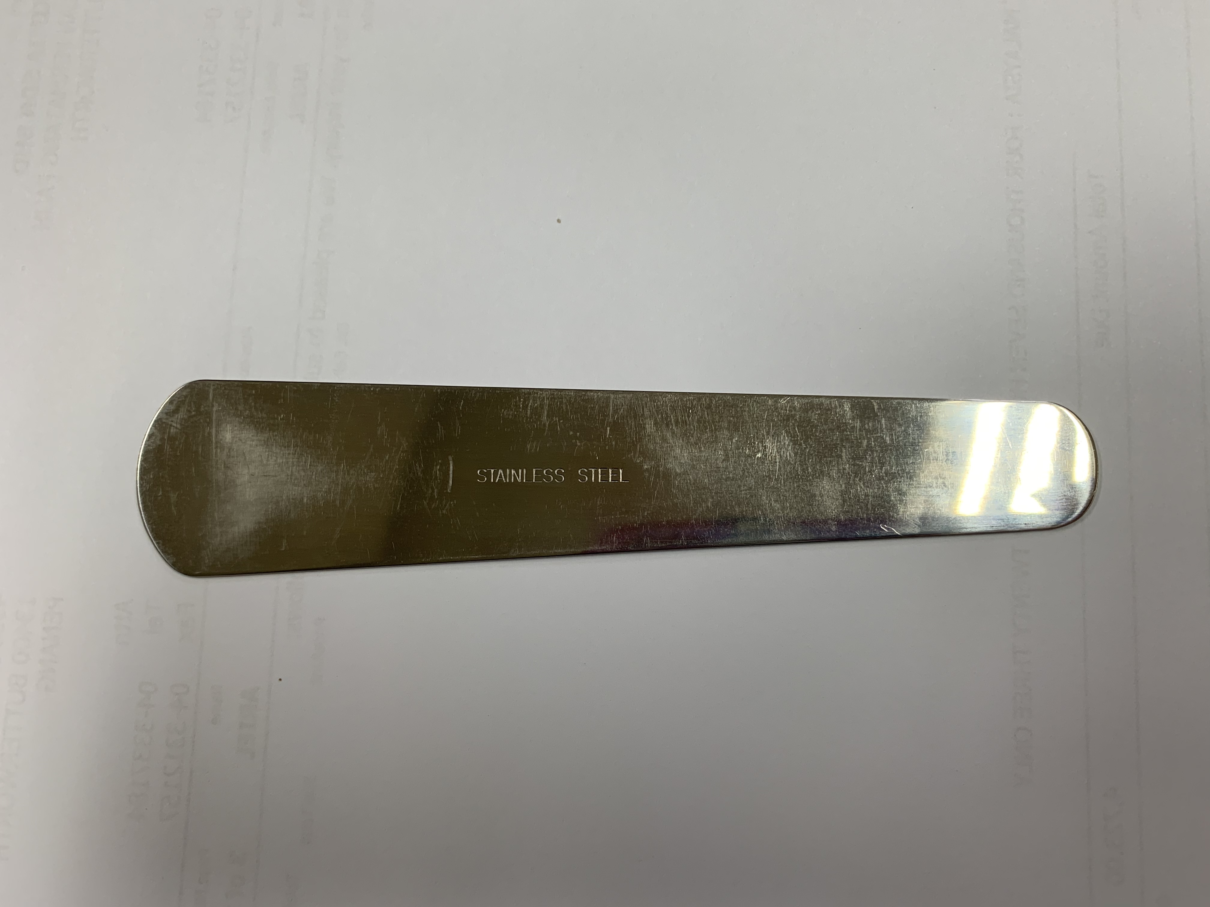 Spatulas, Stainless Steel, Various - Flat Round End Type (while stocks last)