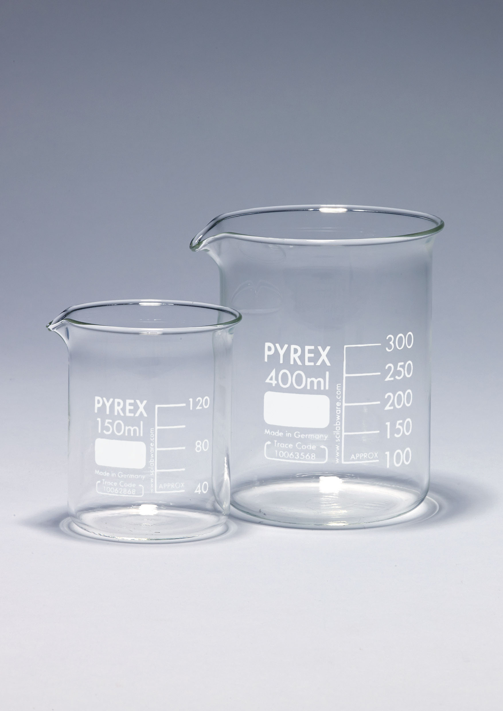 PYREX® Beakers, Low Form, Single Scale