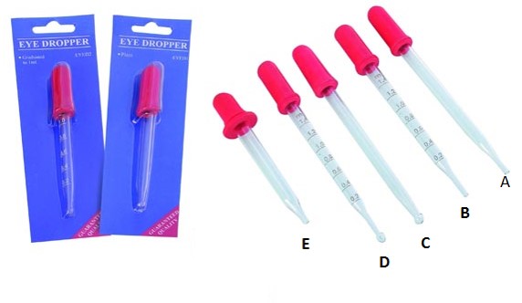 Medicine Dropper with Rubber Teats