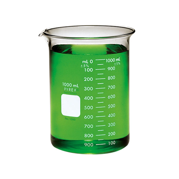 PYREX® Beakers, Low Form, Double Scale, Pyrex