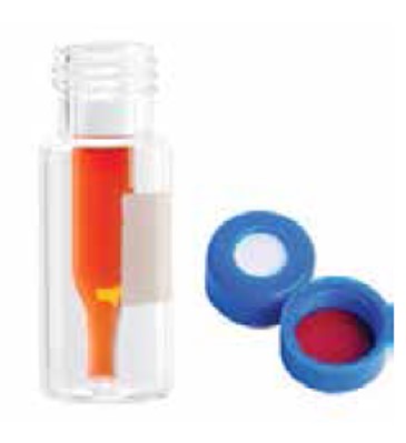 WHEATON® 0.3mL LVI Vials (12x32mm) with 9mm Blue Screw Cap/Septa