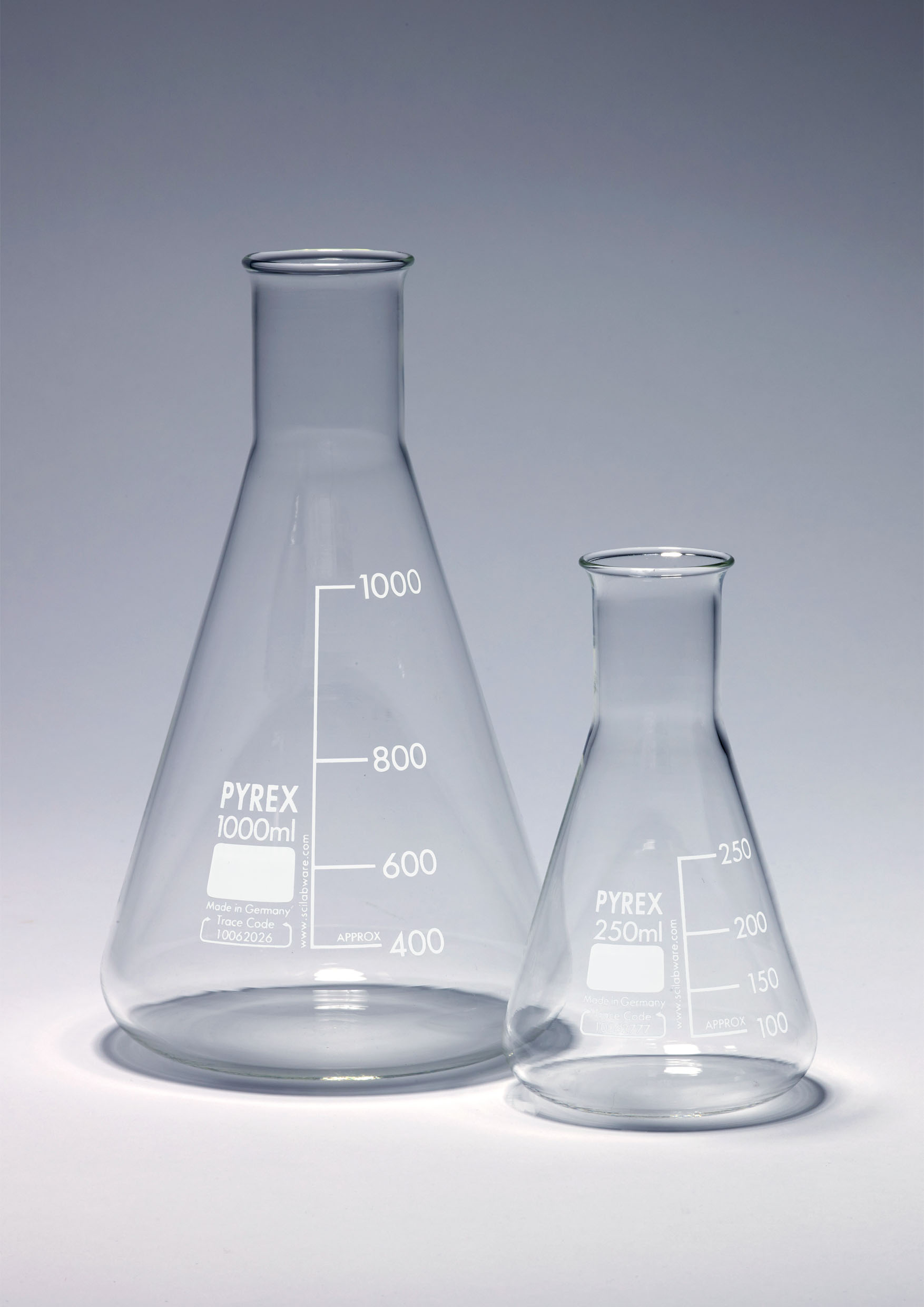 Conical Flasks, Narrow Neck