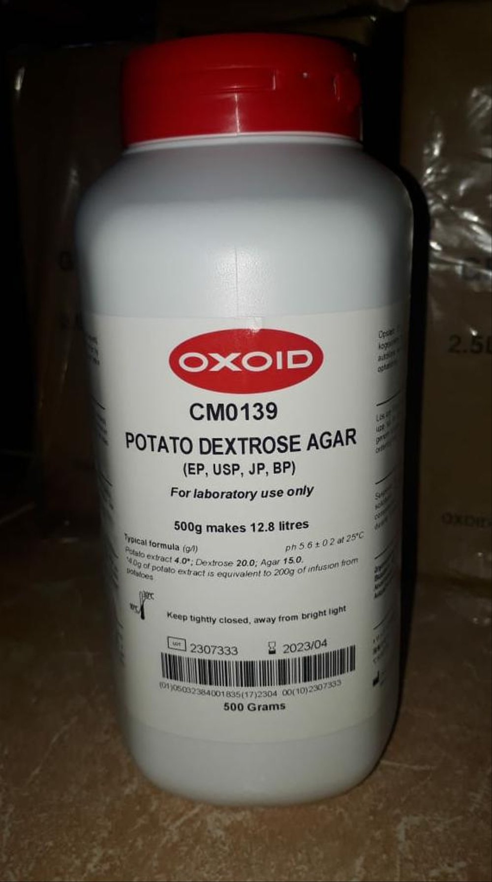 Potato Dextrose Agar, 500g