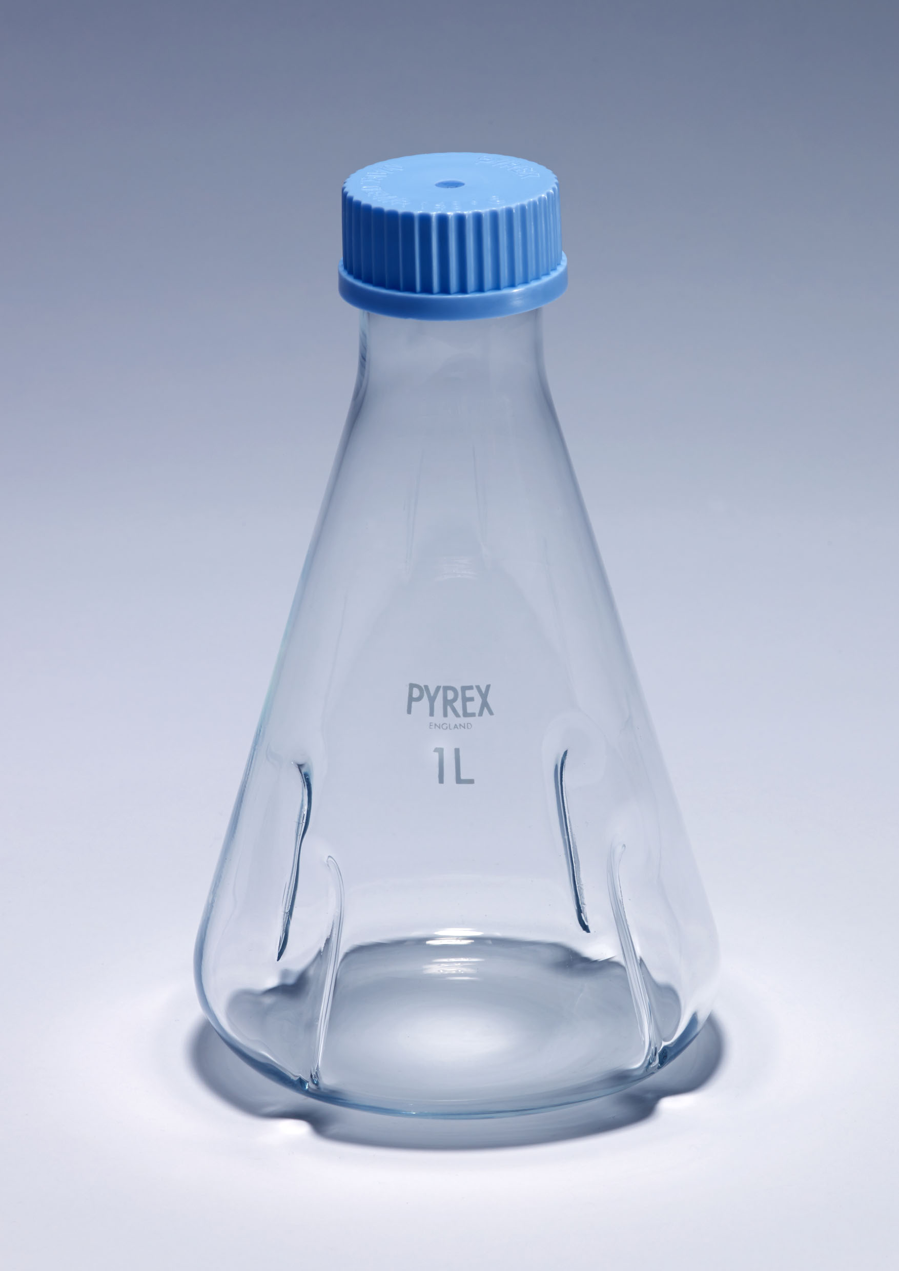 Baffled Flasks, Membrane Screw Cap, Conical
